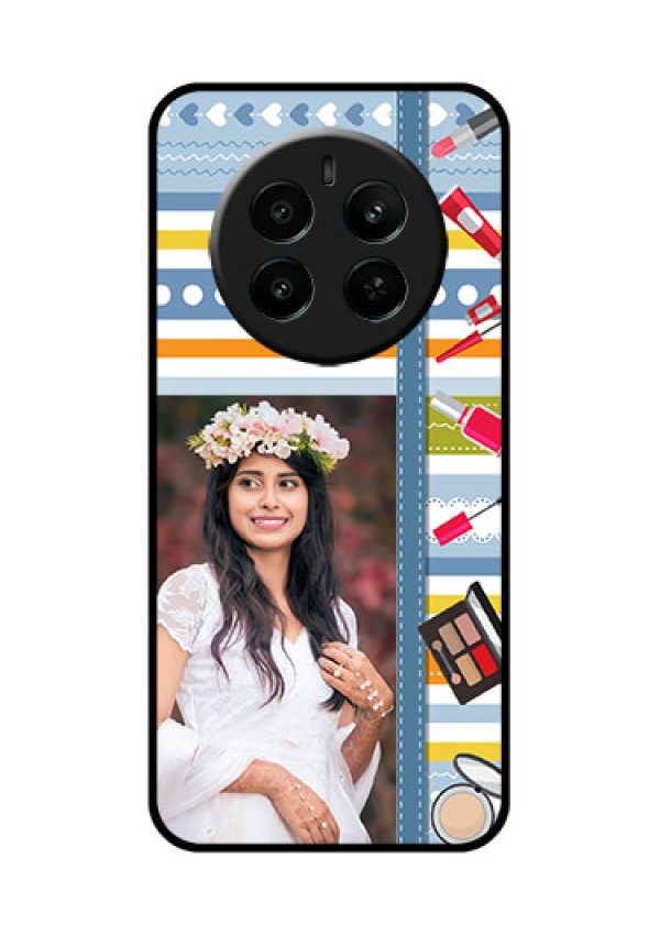Narzo 70 Pro 5G Custom Glass Phone Case - Makeup Icons Design