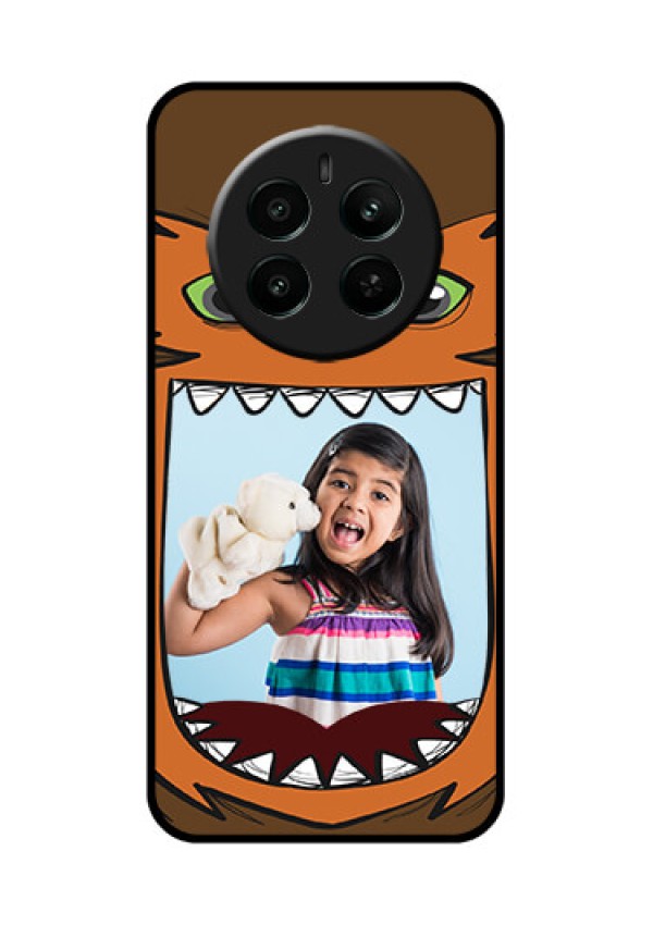 Narzo 70 Pro 5G Custom Glass Phone Case - Owl Monster Back Case Design