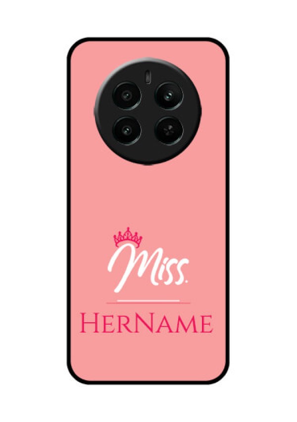 Narzo 70 Pro 5G Custom Glass Phone Case - Mrs With Name Design