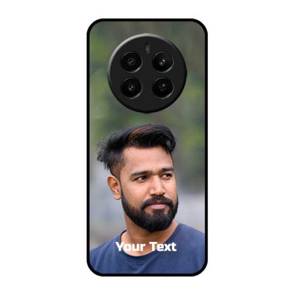 Narzo 70 Pro 5G Custom Glass Phone Case - Photo With Text Design Narzo 70 Pro 5G Custom Glass Phone Case - Photo With Text Design