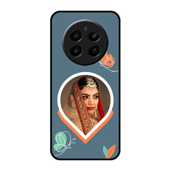 Narzo 70 Pro 5G Custom Glass Phone Case - Droplet Butterflies Design Narzo 70 Pro 5G Custom Glass Phone Case - Droplet Butterflies Design