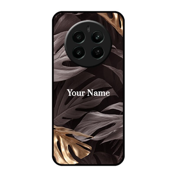 Narzo 70 Pro 5G Custom Glass Phone Case - Wild Leaves Digital Paint Design