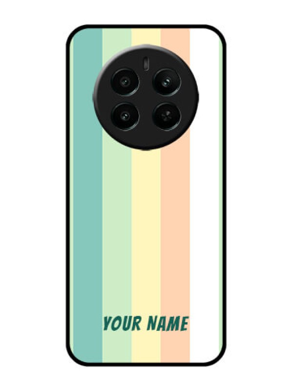 Custom Narzo 70 Pro 5G Custom Glass Phone Case - Multi - Colour Stripes Design