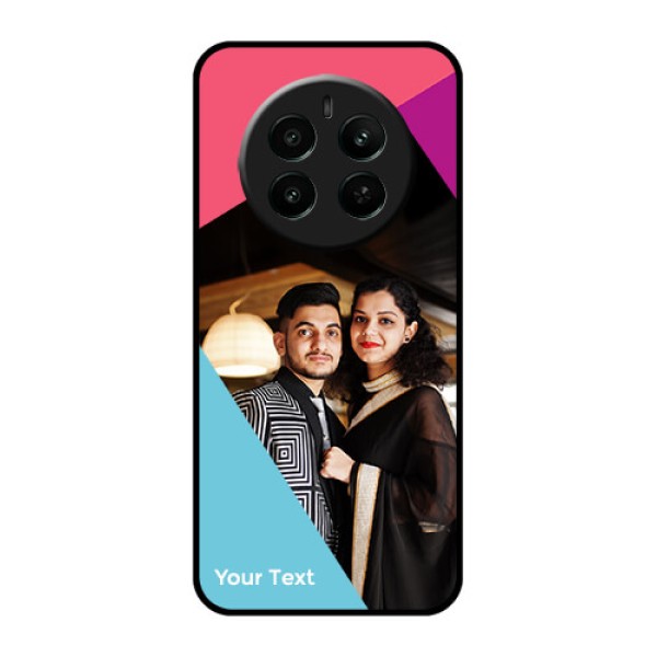 Narzo 70 Pro 5G Custom Glass Phone Case - Stacked Triple Colour Design Narzo 70 Pro 5G Custom Glass Phone Case - Stacked Triple Colour Design