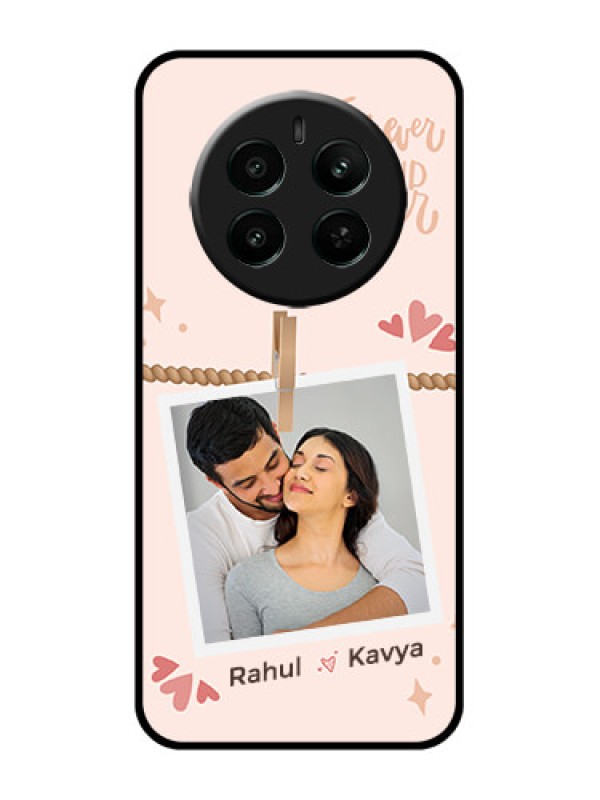 Custom Narzo 70 Pro 5G Custom Glass Phone Case - Forever And Ever Love Design