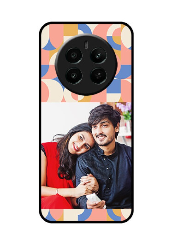 Narzo 70 Pro 5G Custom Glass Phone Case - Semi - Circle Maze Pattern Design