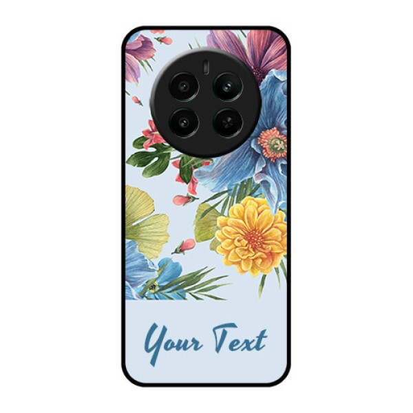 Narzo 70 Pro 5G Custom Glass Phone Case - Stunning Watercolored Flowers Painting Design