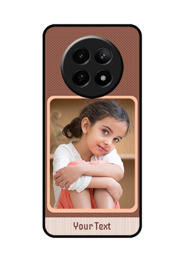 Realme Narzo 70X 5G Custom Glass Phone Case - Simple Pic Upload Design