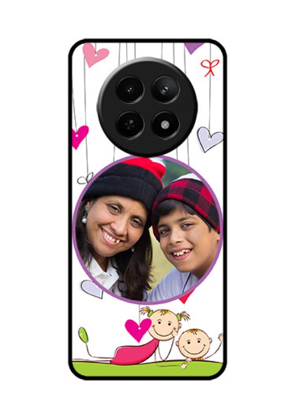 Realme Narzo 70X 5G Custom Glass Phone Case - Cute Kids Phone Case Design