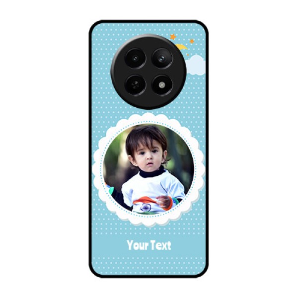 Realme Narzo 70X 5G Custom Glass Phone Case - Violet Pattern Design