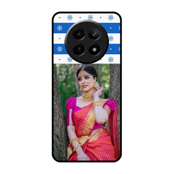 Realme Narzo 70X 5G Custom Glass Phone Case - Snow Pattern Design