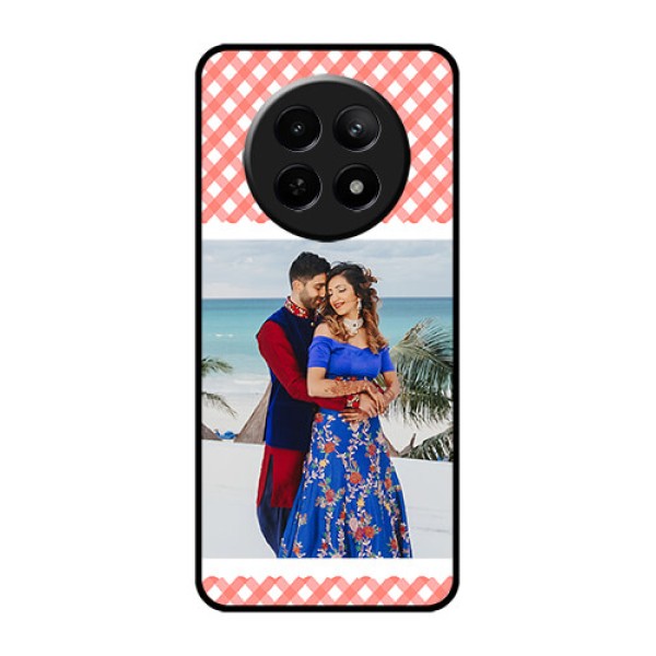 Realme Narzo 70X 5G Custom Glass Phone Case - Pink Pattern Design