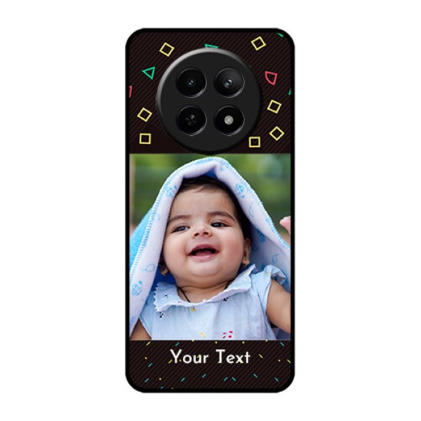 Realme Narzo 70X 5G Custom Glass Phone Case - With Confetti Birthday Design Realme Narzo 70X 5G Custom Glass Phone Case - With Confetti Birthday Design