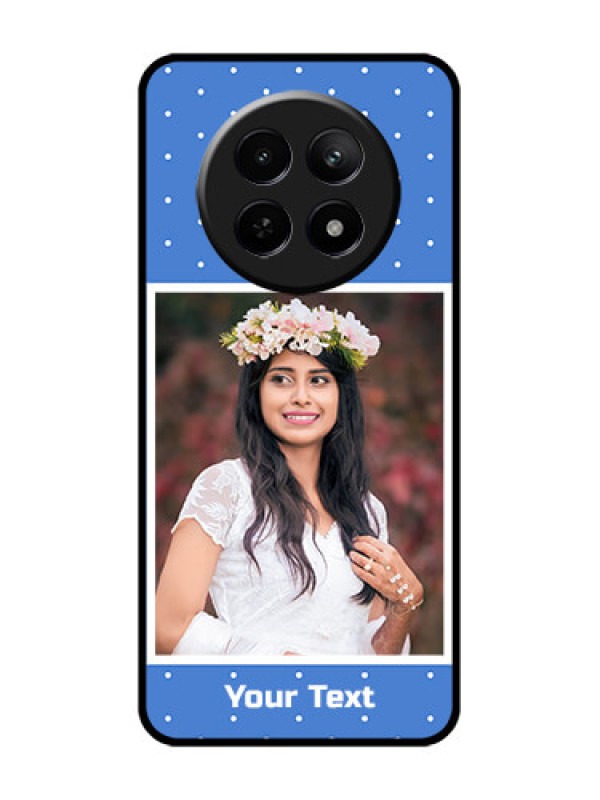 Custom Realme Narzo 70X 5G Custom Glass Phone Case - Polka Dots Design