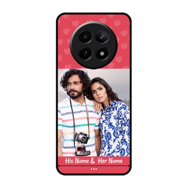 Realme Narzo 70X 5G Custom Glass Phone Case - Simple Love Design