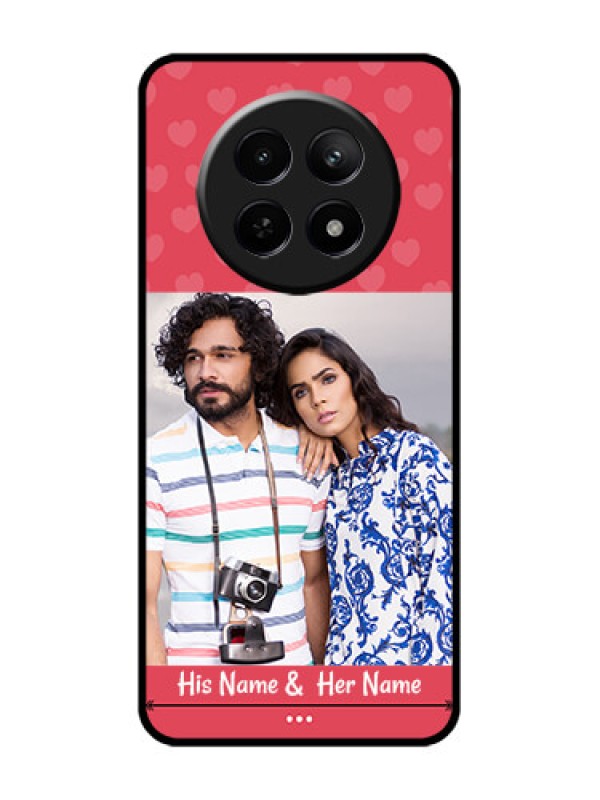 Custom Realme Narzo 70X 5G Custom Glass Phone Case - Simple Love Design