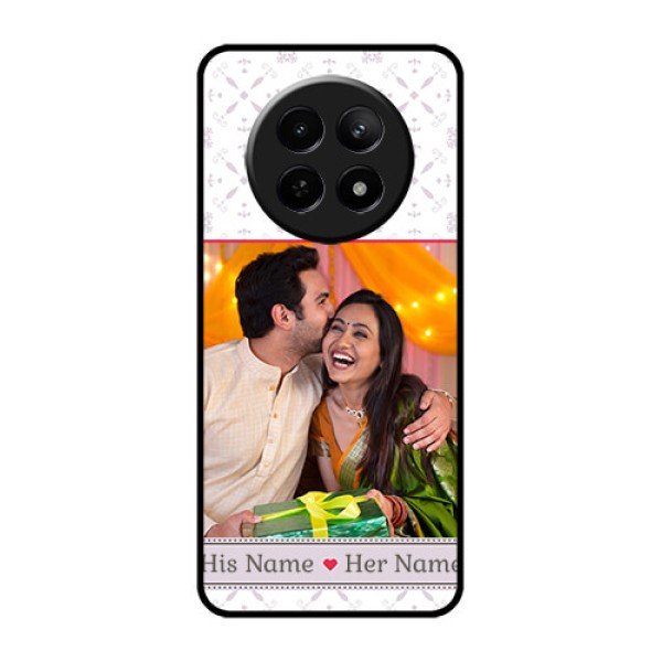 Realme Narzo 70X 5G Custom Glass Phone Case - With Photo And Ethnic Design Realme Narzo 70X 5G Custom Glass Phone Case - With Photo And Ethnic Design