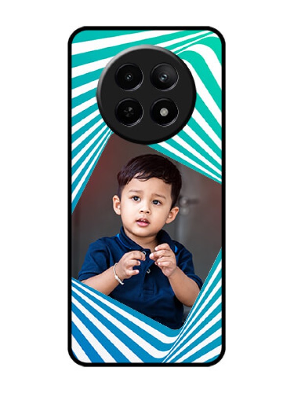 Custom Realme Narzo 70X 5G Custom Glass Phone Case - Abstract Spiral Design