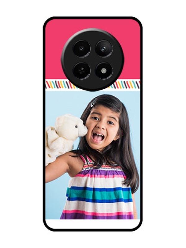 Custom Realme Narzo 70X 5G Custom Glass Phone Case - Line Art Design