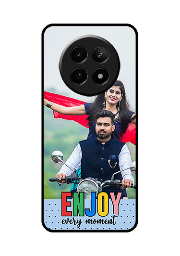 Realme Narzo 70X 5G Custom Glass Phone Case - Enjoy Every Moment Design