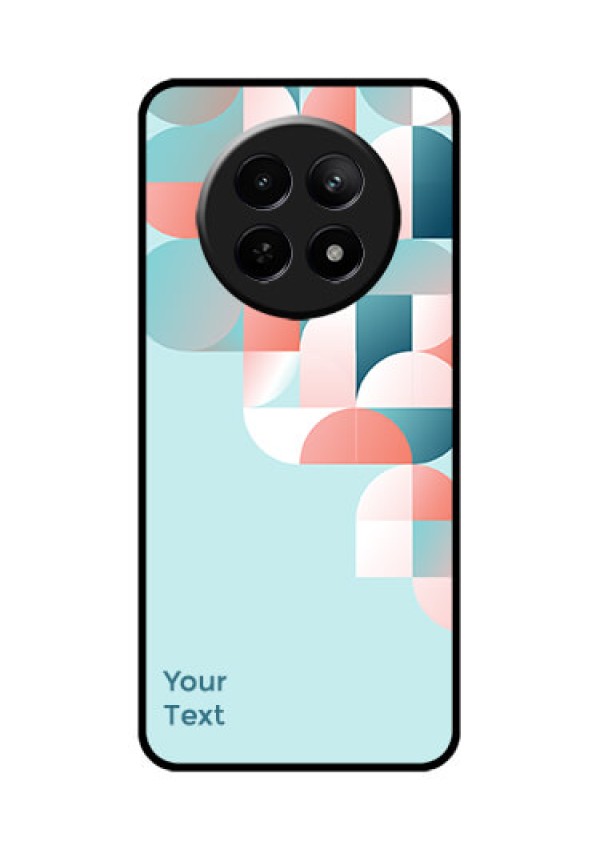 Realme Narzo 70X 5G Custom Glass Phone Case - Stylish Semi - Circle Pattern Design