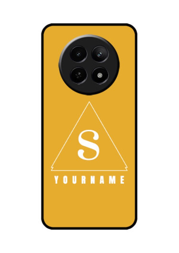 Realme Narzo 70X 5G Custom Glass Phone Case - Simple Triangle Design