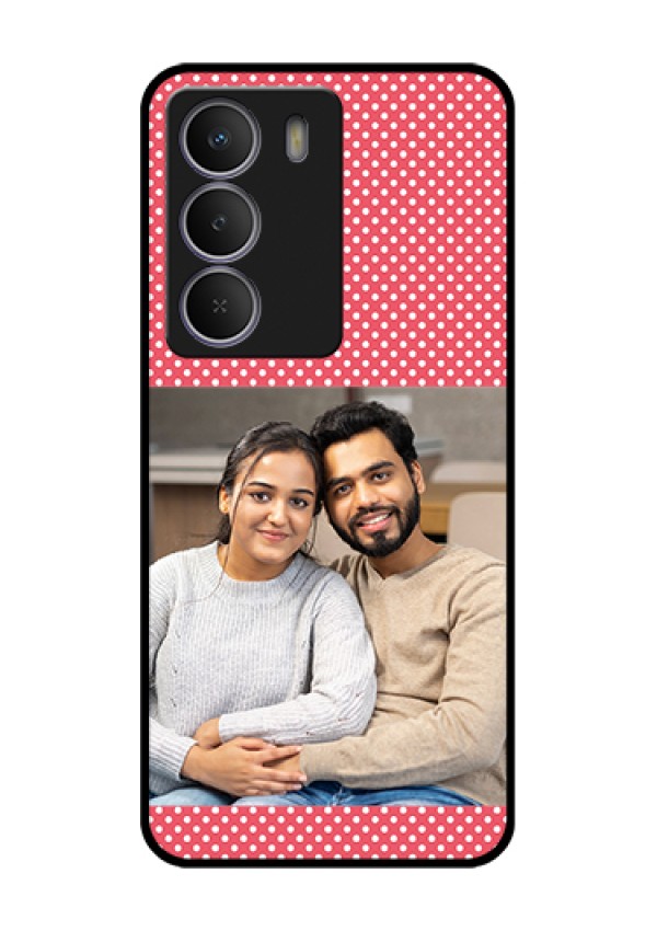 Realme Narzo 80 Lite Custom Glass Phone Case - White Dotted Design