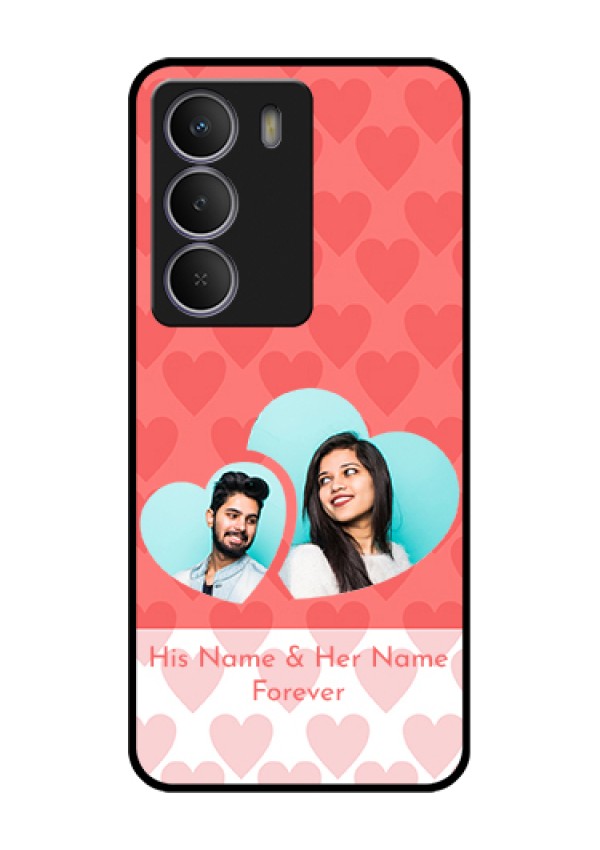 Realme Narzo 80 Lite Custom Glass Phone Case - Couple Pic Upload Design