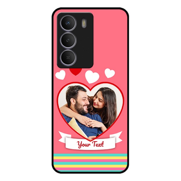 Realme Narzo 80 Lite Custom Glass Phone Case - Love Shapes Doodle Design Realme Narzo 80 Lite Custom Glass Phone Case - Love Shapes Doodle Design
