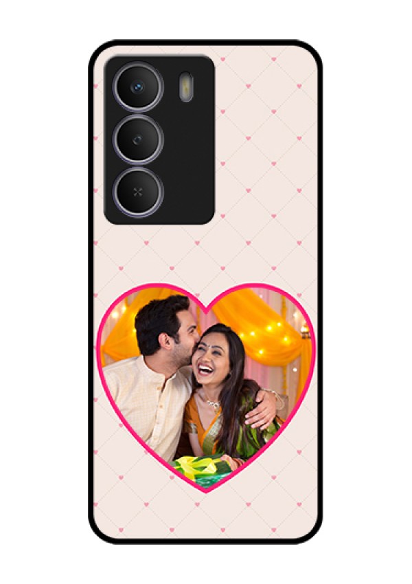 Realme Narzo 80 Lite Custom Glass Phone Case - Heart Shape Design