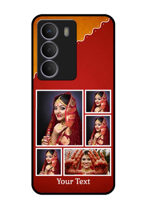 Realme Narzo 80 Lite Custom Glass Phone Case - Wedding Pic Upload Design