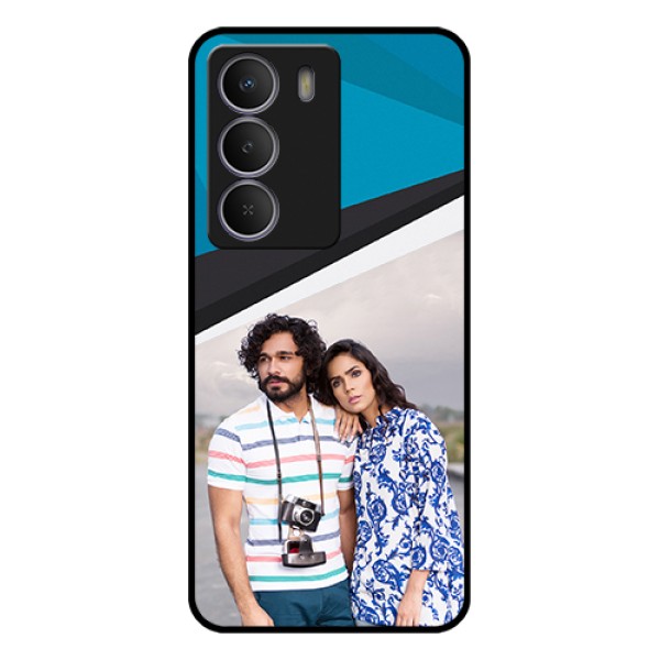 Realme Narzo 80 Lite Custom Glass Phone Case - Simple Pattern Photo Upload Design Realme Narzo 80 Lite Custom Glass Phone Case - Simple Pattern Photo Upload Design