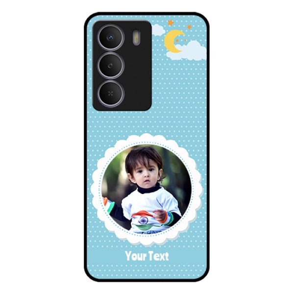 Realme Narzo 80 Lite Custom Glass Phone Case - Violet Pattern Design