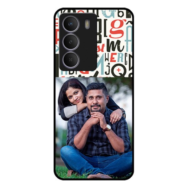 Realme Narzo 80 Lite Custom Glass Phone Case - Alphabet Design