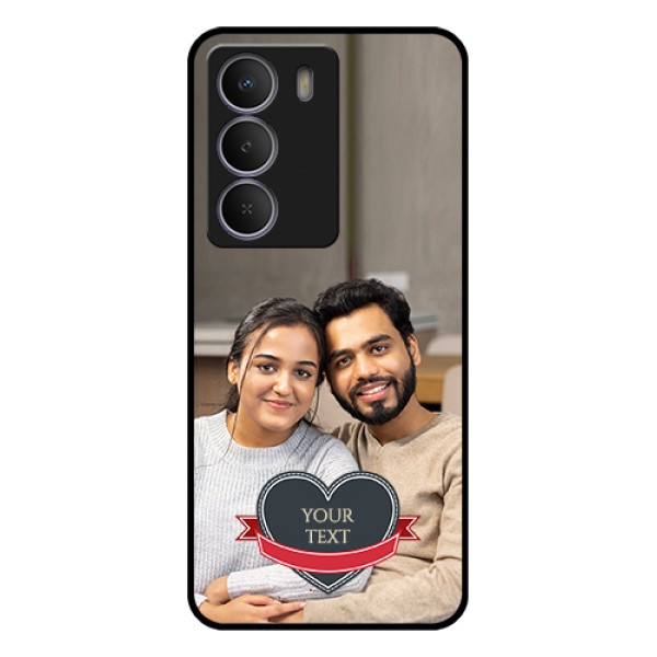 Realme Narzo 80 Lite Custom Glass Phone Case - Just Married Couple Design Realme Narzo 80 Lite Custom Glass Phone Case - Just Married Couple Design