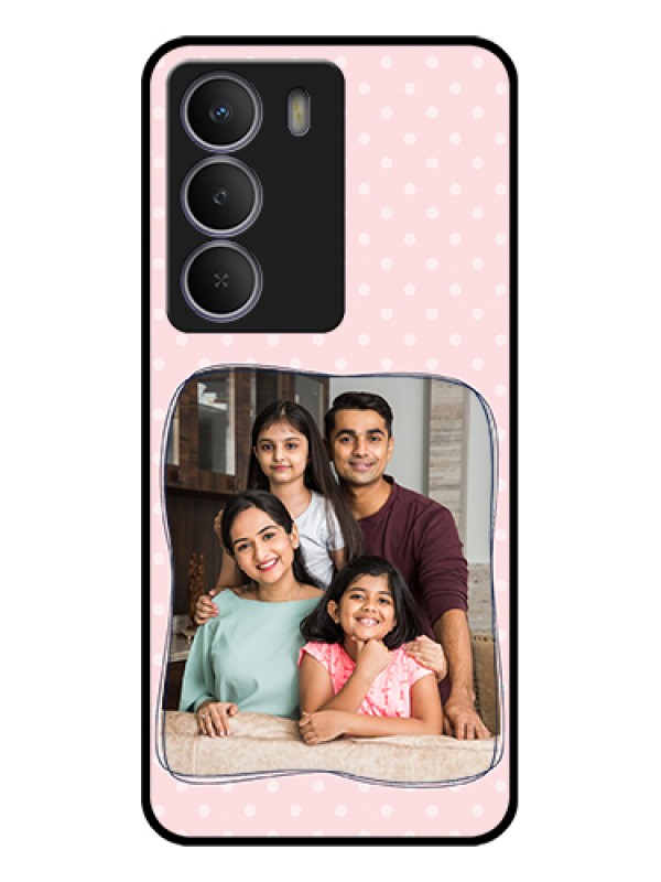 Custom Realme Narzo 80 Lite Custom Glass Phone Case - Family With Dots Design