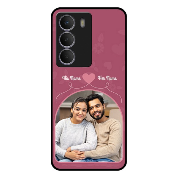 Realme Narzo 80 Lite Custom Glass Phone Case - Love Floral Design