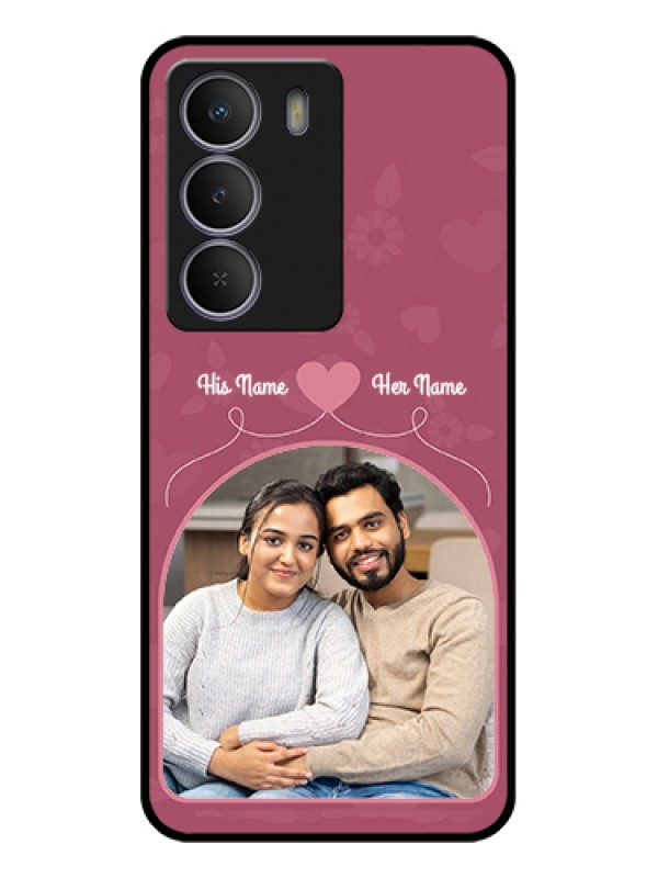 Custom Realme Narzo 80 Lite Custom Glass Phone Case - Love Floral Design