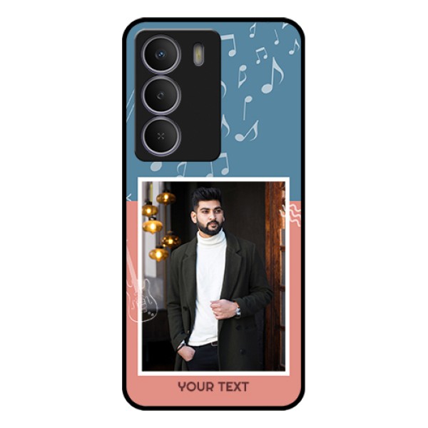 Realme Narzo 80 Lite Custom Glass Phone Case - With Color Musical Note Design Realme Narzo 80 Lite Custom Glass Phone Case - With Color Musical Note Design