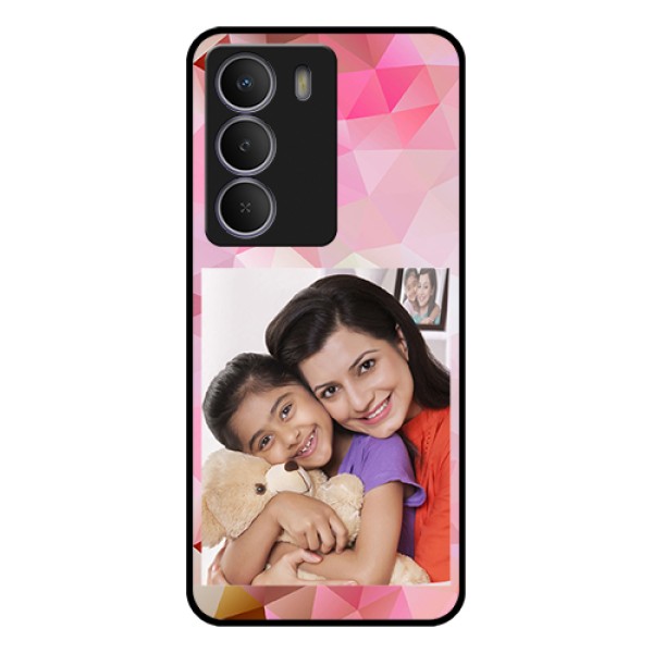 Realme Narzo 80 Lite Custom Glass Phone Case - Abstract Triangle Design