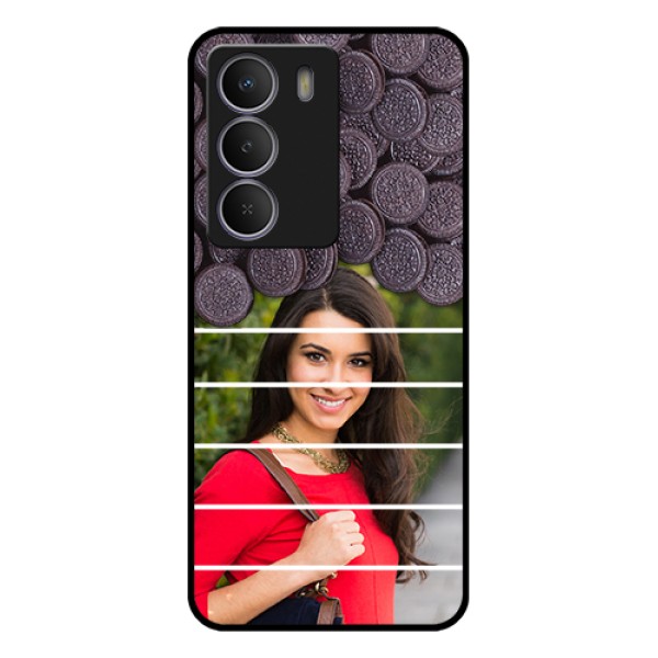 Realme Narzo 80 Lite Custom Glass Phone Case - With Oreo Biscuit Design