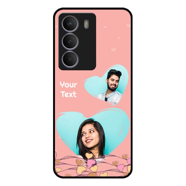 Realme Narzo 80 Lite Custom Glass Phone Case - Love Doodle Design