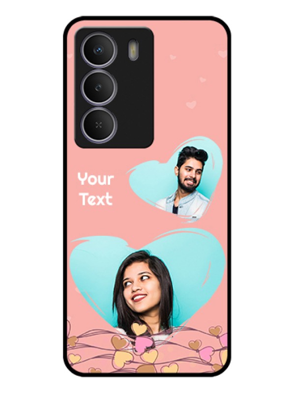 Custom Realme Narzo 80 Lite Custom Glass Phone Case - Love Doodle Design