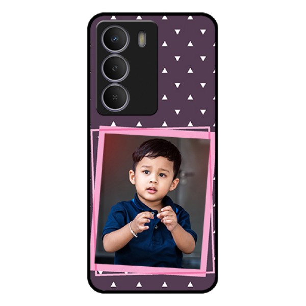 Realme Narzo 80 Lite Custom Glass Phone Case - Triangle Pattern Dotted Design Realme Narzo 80 Lite Custom Glass Phone Case - Triangle Pattern Dotted Design