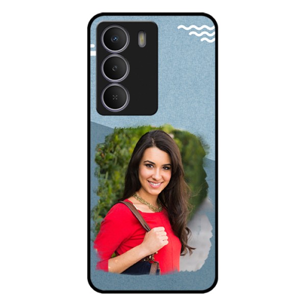 Realme Narzo 80 Lite Custom Glass Phone Case - Grunge Line Art Design