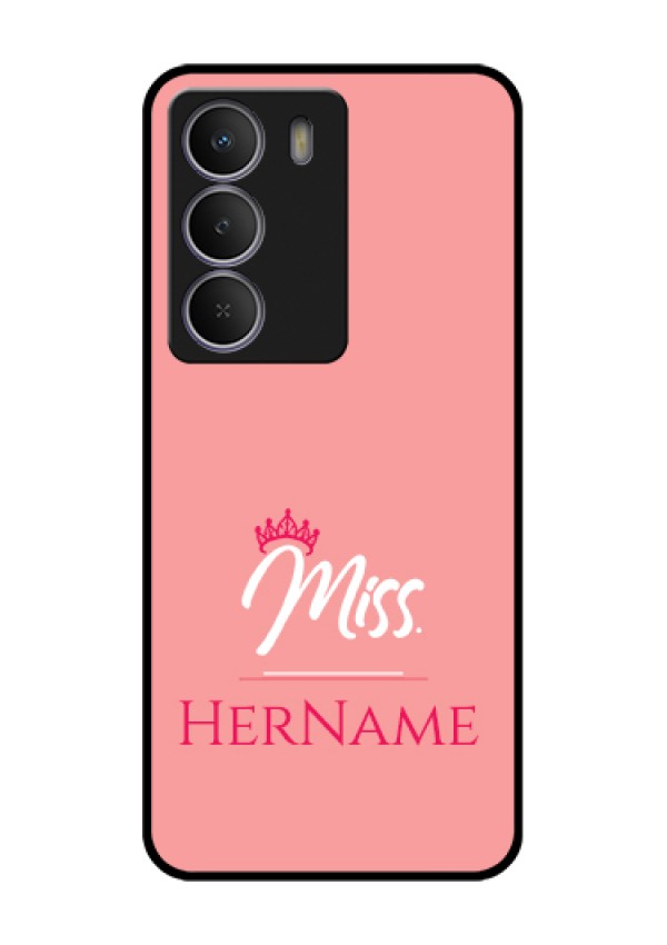 Realme Narzo 80 Lite Custom Glass Phone Case - Mrs With Name Design