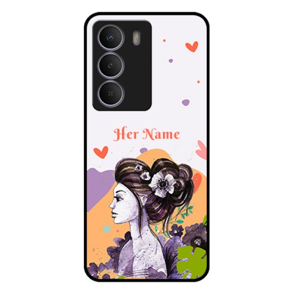 Realme Narzo 80 Lite Custom Glass Phone Case - Woman And Nature Design Realme Narzo 80 Lite Custom Glass Phone Case - Woman And Nature Design