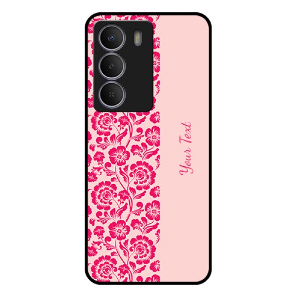 Realme Narzo 80 Lite Custom Glass Phone Case - Attractive Floral Pattern Design Realme Narzo 80 Lite Custom Glass Phone Case - Attractive Floral Pattern Design