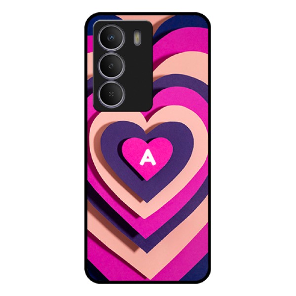 Realme Narzo 80 Lite Custom Glass Phone Case - Cute Heart Pattern Design Realme Narzo 80 Lite Custom Glass Phone Case - Cute Heart Pattern Design