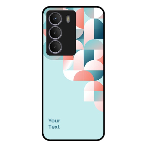 Realme Narzo 80 Lite Custom Glass Phone Case - Stylish Semi - Circle Pattern Design Realme Narzo 80 Lite Custom Glass Phone Case - Stylish Semi - Circle Pattern Design